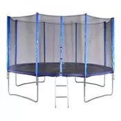 SPARTAN trampolin z mrežo in lestvijo, 396cm