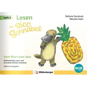 Lesen mit Rico Schnabel, Heft 3: Vom Wort zum Satz - silbierte Ausgabe, für Bookii
