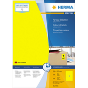 Herma etikete 210X297 A4/1 1/100 žuta ( 02H4401 )
