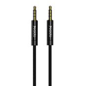 Yesido – avdio kabel (YAU16) – priključek 3,5 mm na priključek 3,5 mm, 3 m – črn