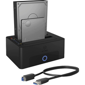 Icybox IB-1232CL-U3 docking & clone station for 2.5 and 3.5 drives