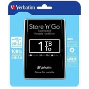 Verbatim HDD 1TB 3.0 Crni (53023)