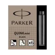 PARKER Mini patrone za nalivpero QUINKBlack1/6 S0767220