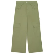 United Colors Of Benetton Hlače iz tkanine 4L2VCE040 Zelena Wide Leg