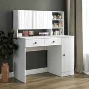Hanah Home toaletni sto Ella sa ogledalom, 120 cm, beli