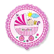 GoDan Folijski balon 18 It´s a girl - roza