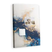 tulup.si Plošča iz plute Marmor absolutno 40x60 cm Kovinski zatiči
