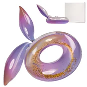 WOWO Napihljiv plavalni obroč Mermaid Galaxy XXL - Napihljiv plavalni obroč Mermaid Galaxy XXL z bleščicami, največ 60 kg