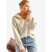 Bianco Lucci Pulover Pullover bež/modra