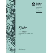 SPOHR L.:CONCERTO FOR CLARINET F-MOLL NO.3 CLARINET AND PIANO