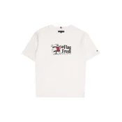 TOMMY HILFIGER Majica siva/rdeča/črna/bela