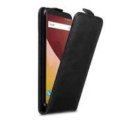 Cadorabo Cadorabo Ohišje, združljivo z WIKO VIEW GO v nočna črna - Zaščitni ovitek v obliki flipa z magnetnim zapiranjem, (20567351)