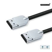 shumee Microconnect hdmisuper tanek hdmi kabel 1,5 m A-A črne kovinske barve