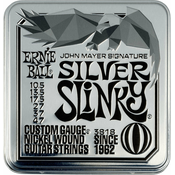 Ernie Ball John Mayer Silver Slinky Nickel Wound Electric Guitar Strings 3 Pack Strune za električno kitaro