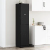 vidaXL Apothecary Cabinet Črni hrast 40x41x174,5 cm Inženirski les