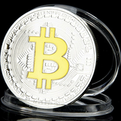 Bitcoin kovanec - srebro / zlato KP3114