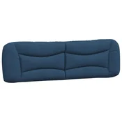 Vidaxl Blazina za vzglavje Hvar modra 180 cm blago