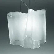 Artemide Logico viseča svetilka 1fl dolžina 40 cm bela - Dnevna soba/jedilnica - Dizajn - Steklo