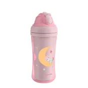Kikka Boo Šolja sa slamkom Moony Me 220ml Pink