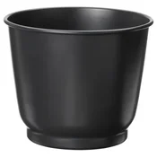 BROKTRAST Cvetlični lonec, notranji/zunanji/temno siva, 12 cm