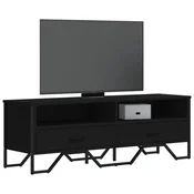 TV ormaric crni 122 x 34 x 41 cm od konstruiranog drva