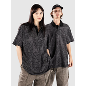 Lurking Class Web Skull Rugby Shirt charcoal