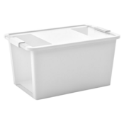 Škatla KIS Bi-Box L, 40L, bela, 35x55x28 cm, s pokrovom