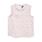 VERO MODA Bluza VMTRINE zelena / roza / pastelno roza