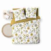 Oker žuta/bijela posteljina za bracni krevet/za produženi krevet od muslina 260x240 cm Garance – douceur dintérieur