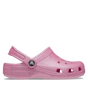 Crocs Natikači Classic Glitter Clog K 206993 Roza