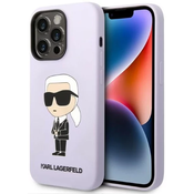 Karl Lagerfeld iPhone 14 Pro 6,1 hardcase purple Silicone Ikonik (KLHCP14LSNIKBCU)