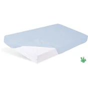 BabyMatex Jersey bambusova rjuha 60x120x10 BAMBUS z elastiko modre barve