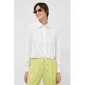 Pamučna košulja Pepe Jeans Ellase za žene, boja: bež, regular, s klasičnim ovratnikom