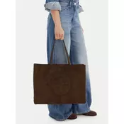 Tory Burch Ročna torba Ella Suede Tote 170980 Rjava