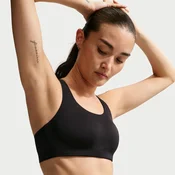 Nike Rival Womens Ultrahigh-Support Padded Sports Bra - Black - Polyester/Elastene Mesh