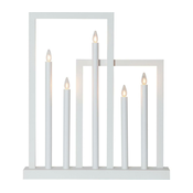 Eglo 410951 - Božicni svecnjak FRAME 5xE10/3W/230V beli