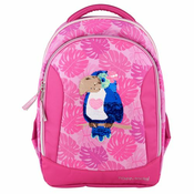 Školski ruksak Top Model, Tukan, promjenjiva slika sa šljokicama, roza