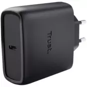 TRUST MAXO 65W USB-C POLNILEC ČRNE BARVE