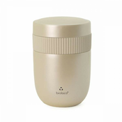 Izolirana kovinska termo posoda za hrano Bioloco sky 420 ml + 200 ml, biserna