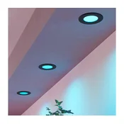 Eglo 901425-KOMPLET 3xLED RGBW St.ko.pod.sv. FUEVA-Z LED/2,8W/230V 8,8cm IP44 črna