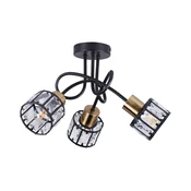 Plafonski luster ZAHARA 3xE27/10W/230V crni