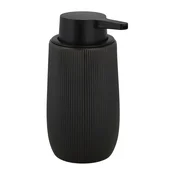 Črn plastičen dozirnik za milo 400 ml Fablo – Wenko