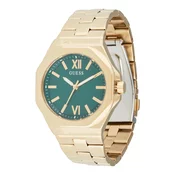 GUESS Analogna ura DRESS zlata/smaragd