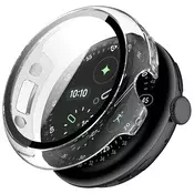 Ovitek z zaščito zaslona Techsuit Defense360 Pro za Google Pixel Watch 4 45mm - prozoren