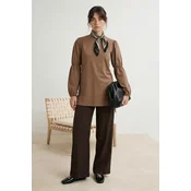 Trendyol Modest Ženska bluza Tctss26Uk00001, Smeda