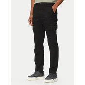 Calvin Klein Hlače iz tkanine Refined LV04LC619G Črna Regular Fit