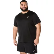 Asics za moške. 2011D221 Majica s kratkimi rokavi Core črna (3XL), Črna, Šport, Sintetični, Večnamenski šport,
