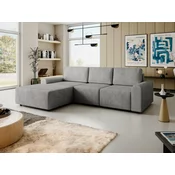 Kutna garnitura Stonecrest 105 (Sierra 748) Siva, Funzione di sonnoPodrucje za spavanje, Scatola da lettoKutija za posteljinu, 258x168x85cm
