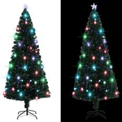 Osvijetljeno božicno drvce sa stalkom i LED 210 cm opticka vlakna