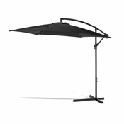 Black Friday sale Črn senčnik brez podstavka Bonami Essentials Happy Sun, o 300 cm